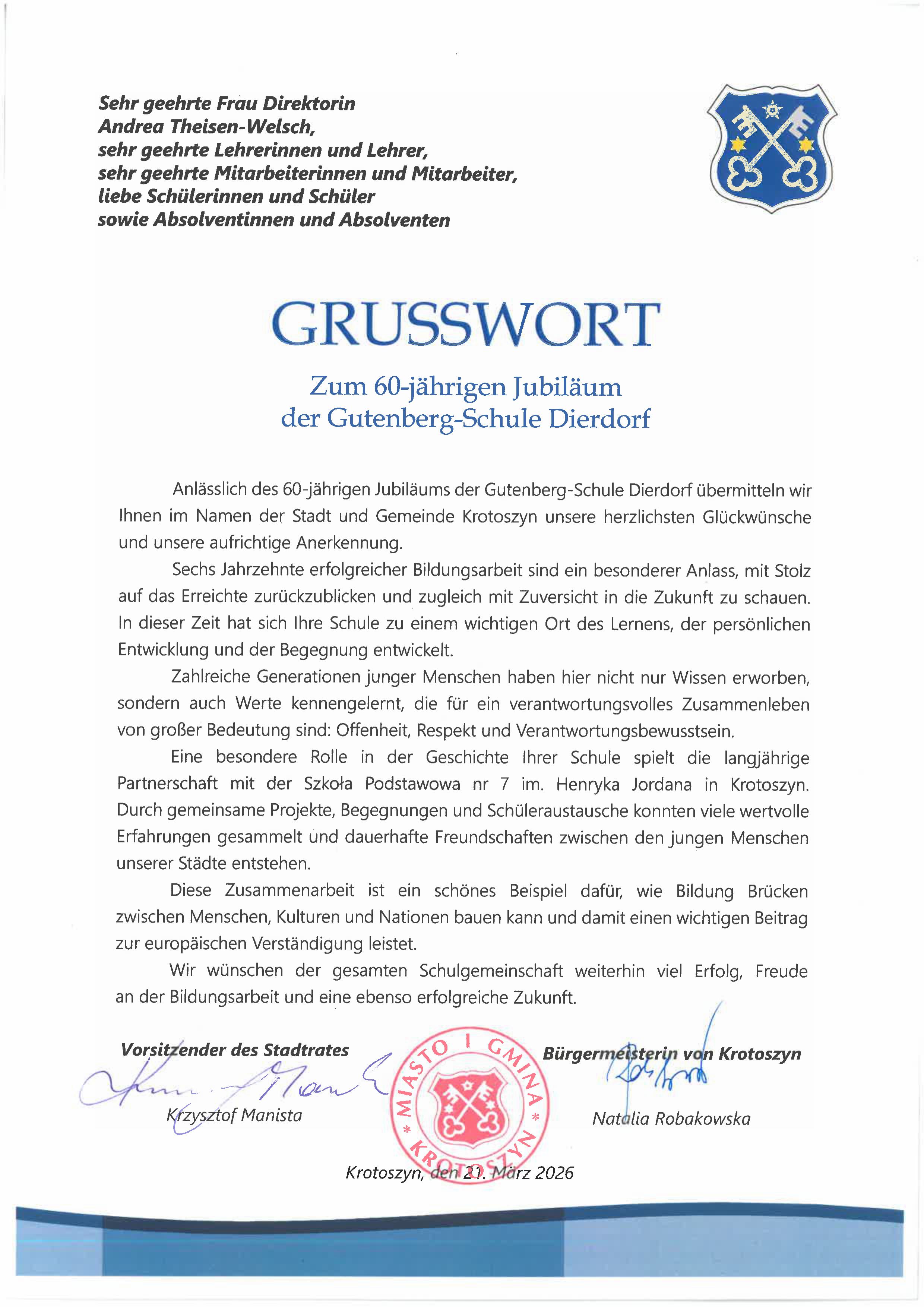 gratulacje 60-lecie Gutenberg Schule DE..jpg