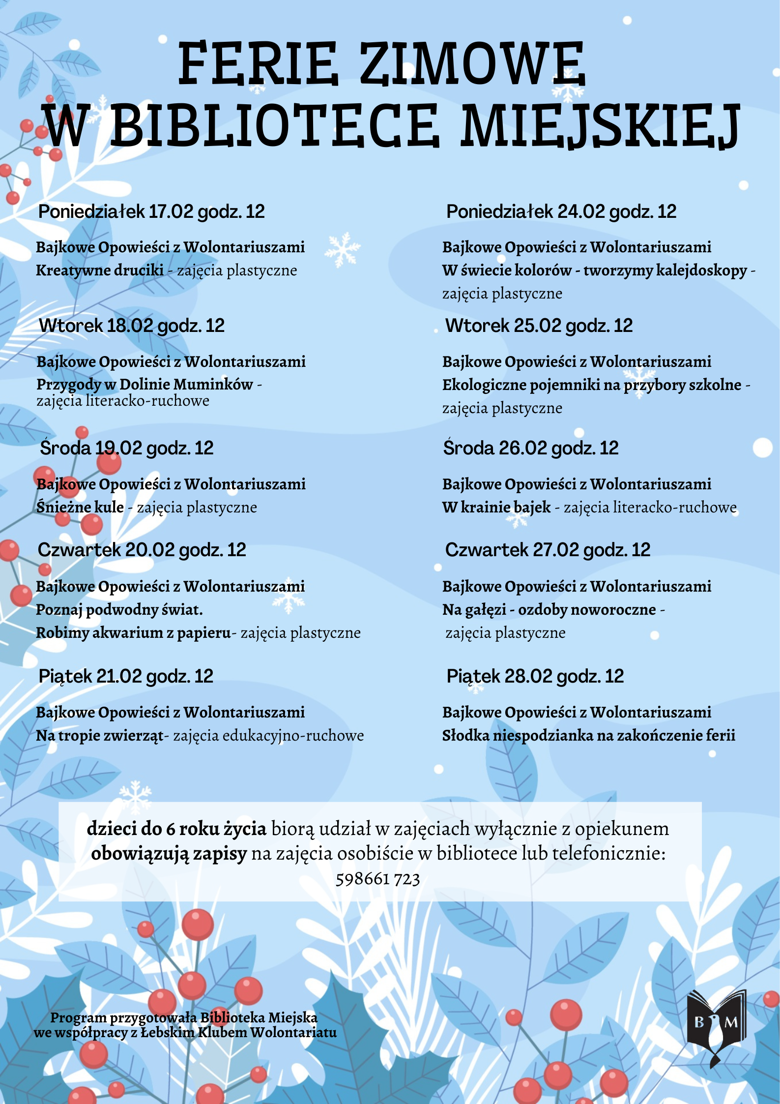 FERIE ZIMOWE W BIBLIOTECE MIEJSKIEJ .png