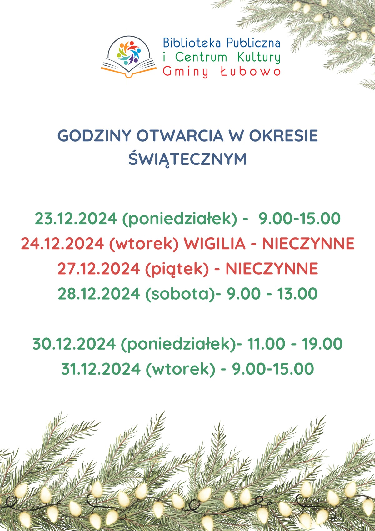 Godziny otwarcia Biblioteki Publicznej i Centrum Kultury Gminy Łubowo (2).png