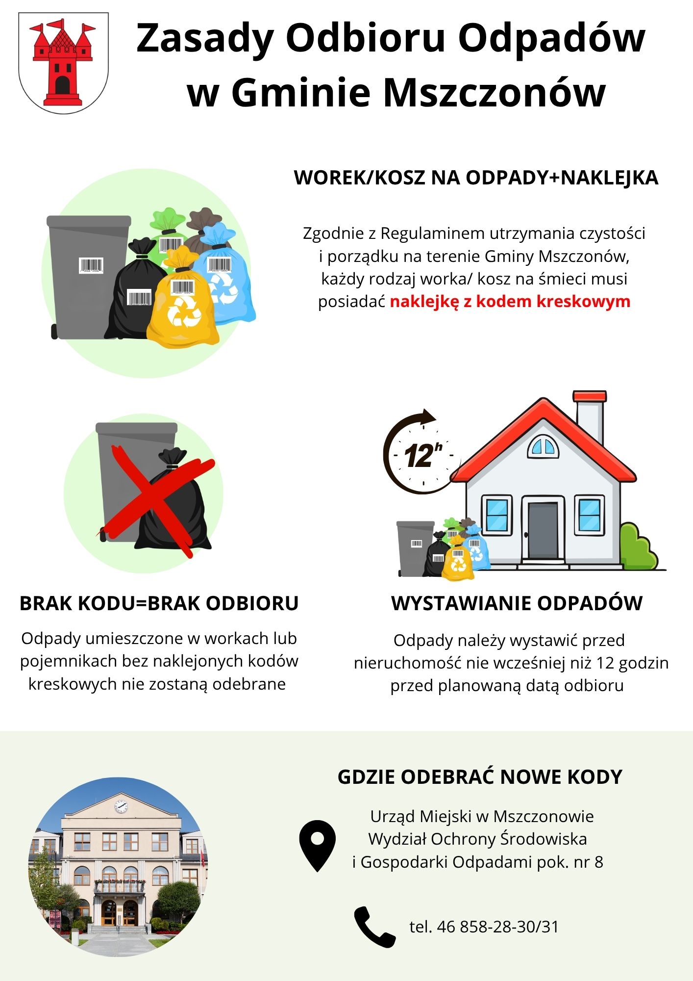 Zgodnie z Regulaminem utrzymania czystości i porządku na terenie Gminy Mszczonów, uprzejmie prosimy o umieszczanie odpowiednich naklejek z kodami kreskowymi, które należy naklejać na każdy rodzaj .jpg
