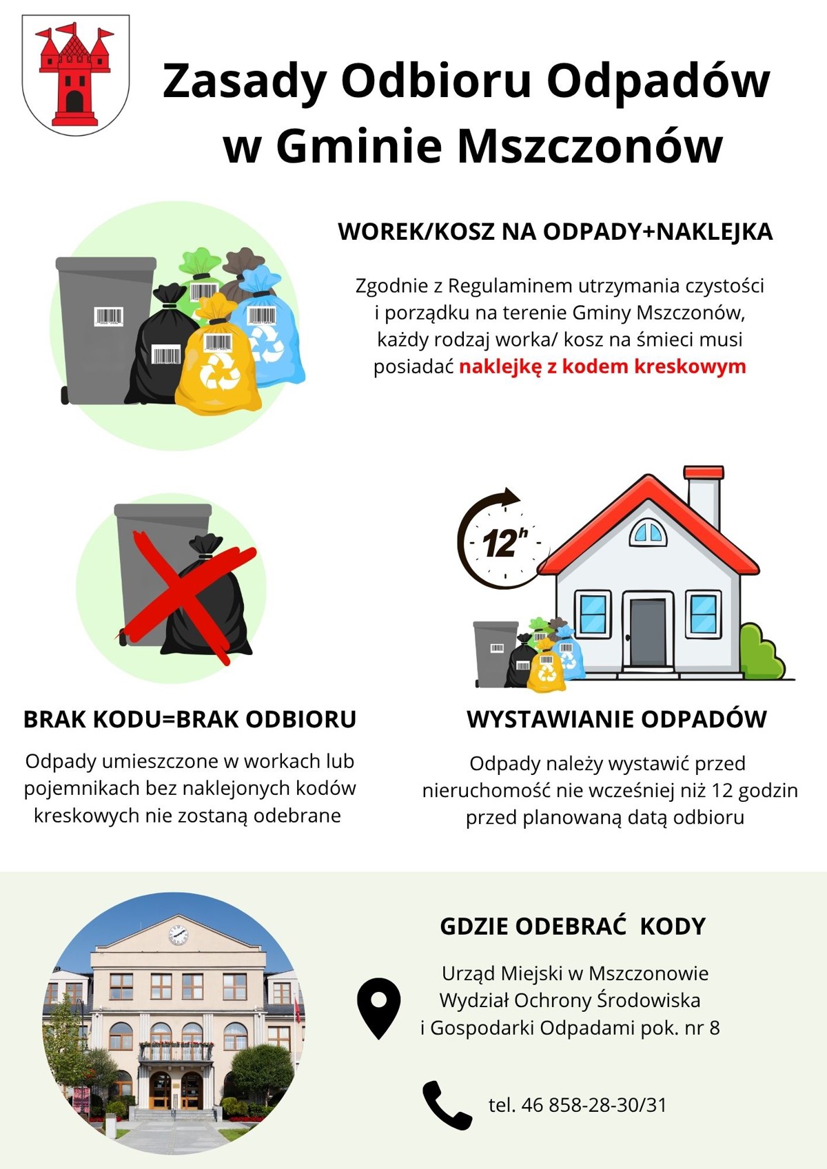 Zgodnie z Regulaminem utrzymania czystości i porządku na terenie Gminy Mszczonów, uprzejmie prosimy o umieszczanie odpowiednich naklejek z kodami kreskowymi, które należy naklejać na każdy rodzaj .jpg