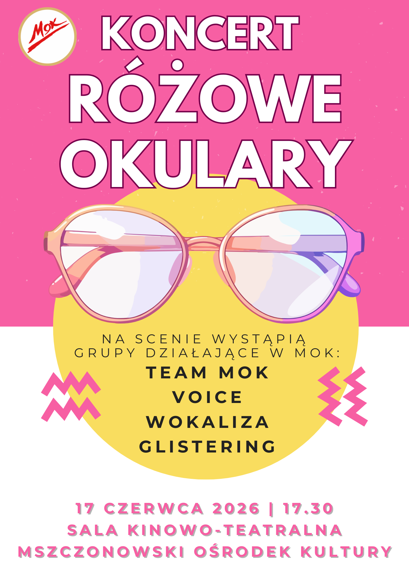 Żółty i Pomarańczowy Geometryczny Koncert Program.png