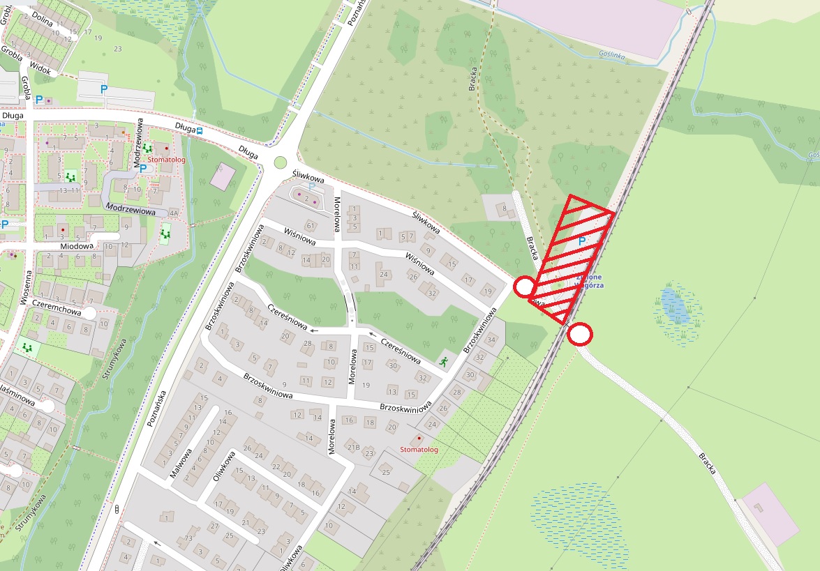 2026.05.25_mapka komunikat zamknięcie parkingu Zielone Wzgórza.jpg