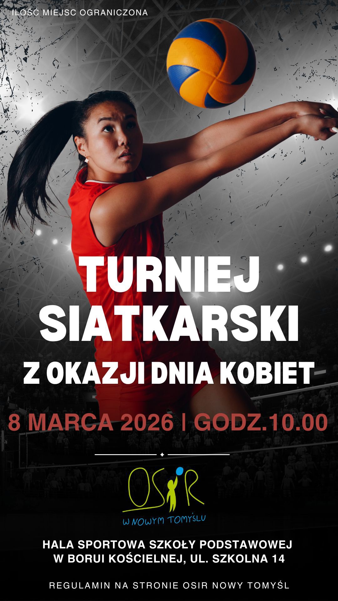 Plakat Turniej siatkarski z okazji Dnia Kobiet 8.03.2026.jpg