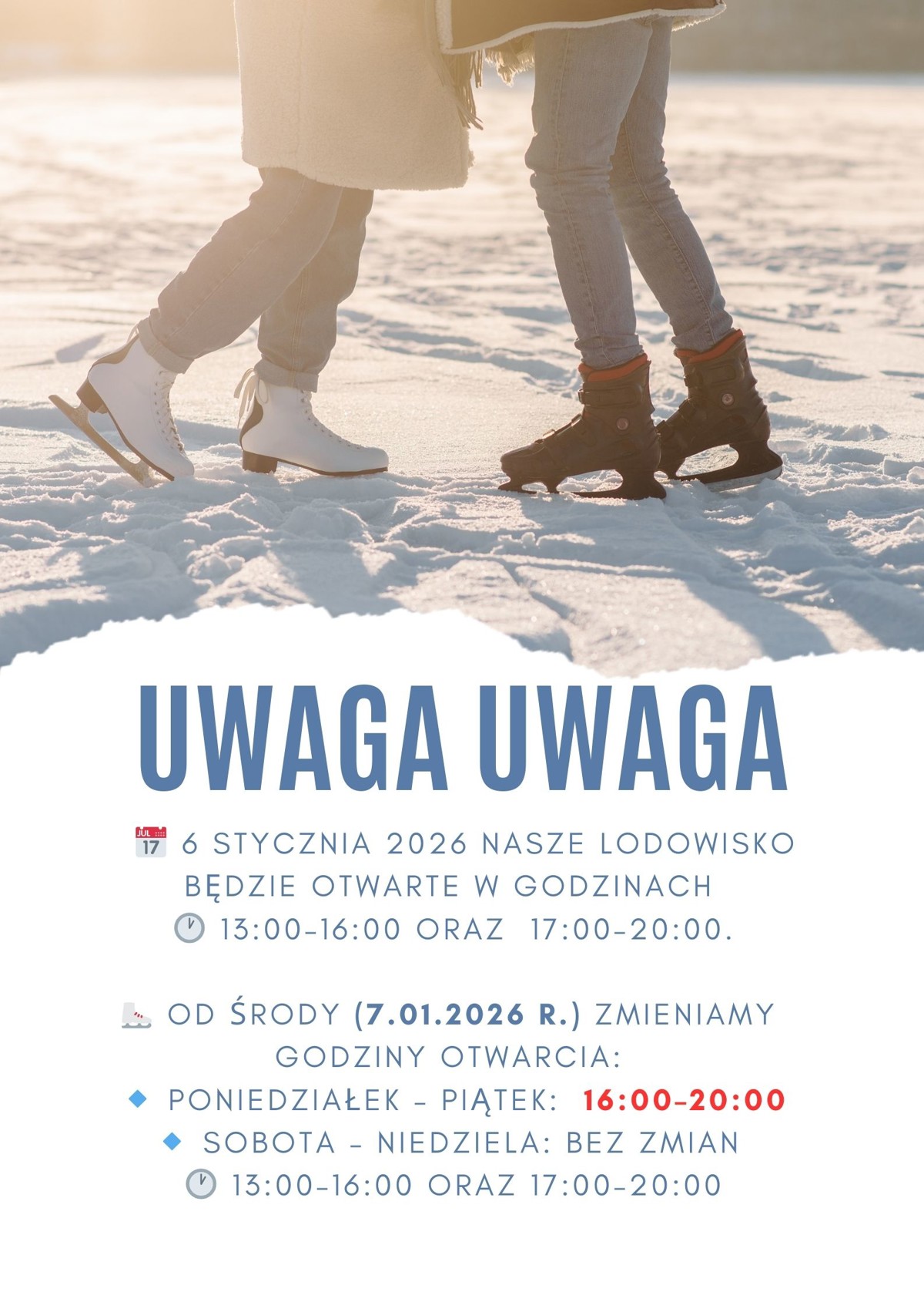 Beige and Dusty Blue Romantic Ice Skating Rink Poster..jpg