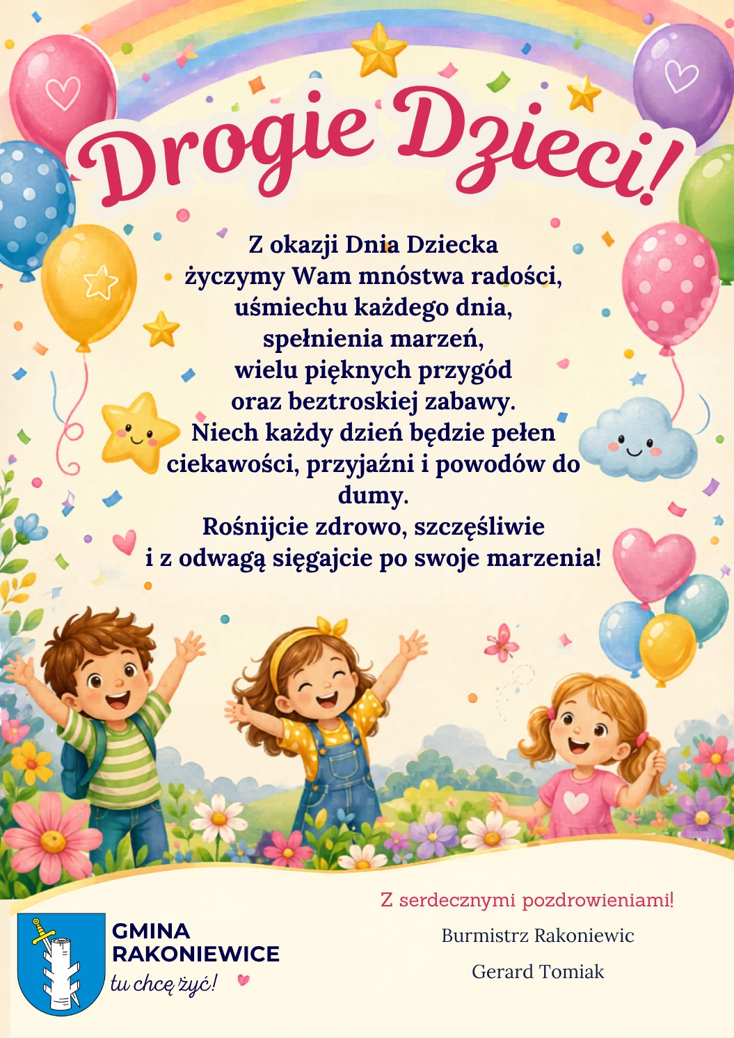 Z okazji Dnia Dziecka życzymy Wam mnóstwa radości, uśmiechu każdego dnia, spełnienia marzeń.png