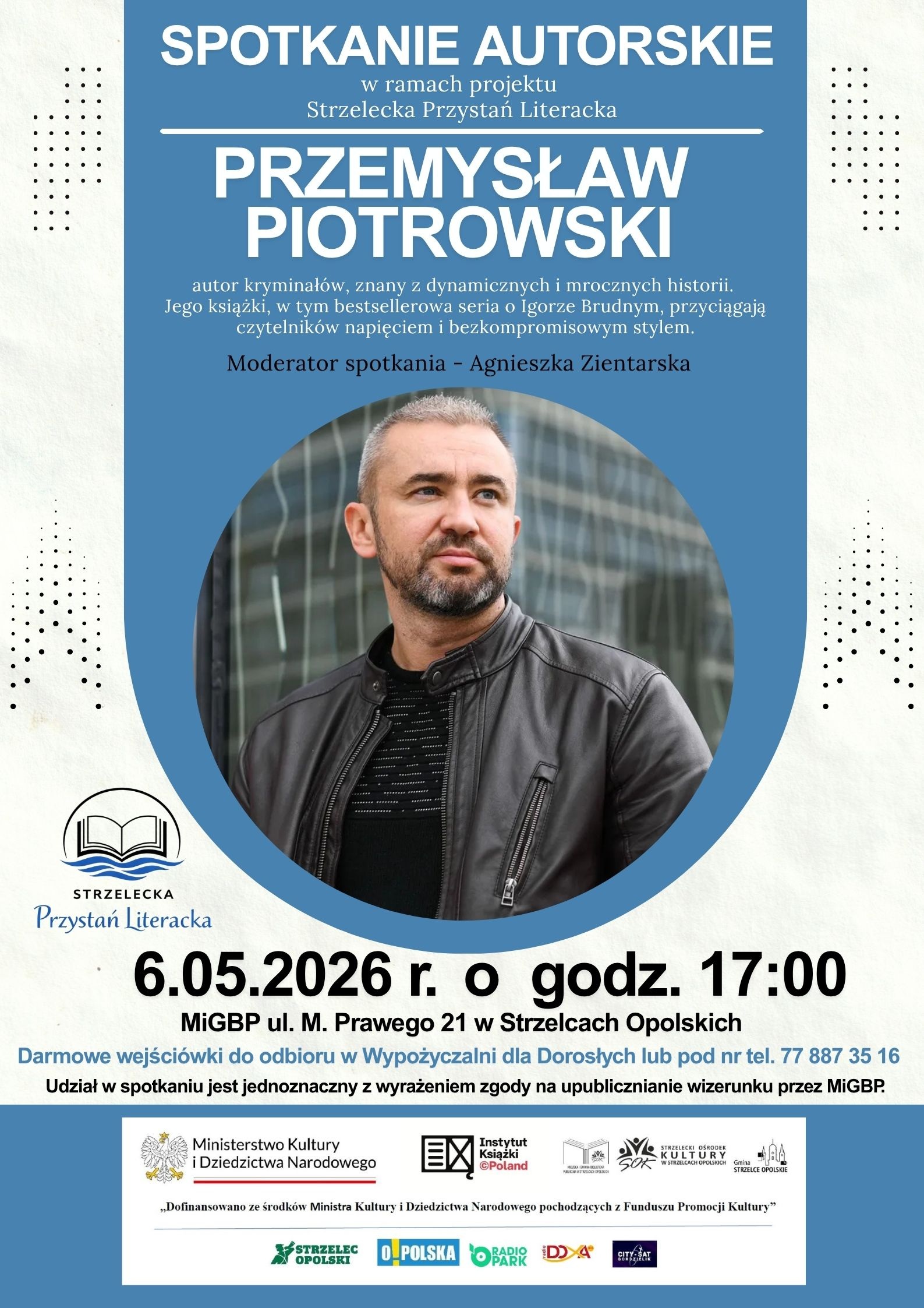 Plakat na spotkanie autorskie z Przemysławem Piotrowskim.jpg