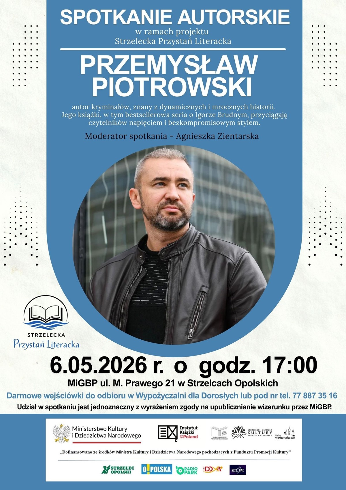 Plakat na spotkanie autorskie z Przemysławem Piotrowskim.jpg