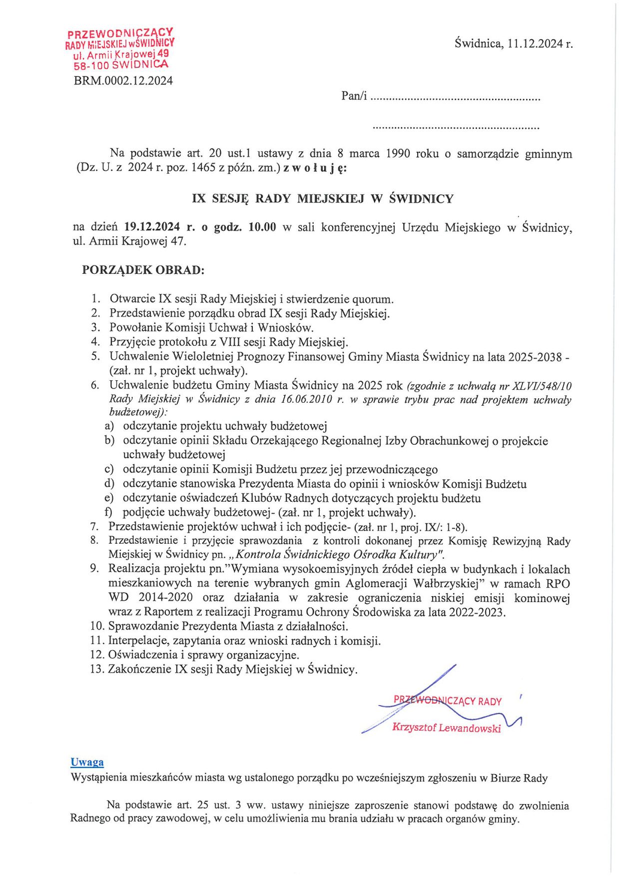 porządek obrad_IX sesja RM w dniu 19.12.jpg