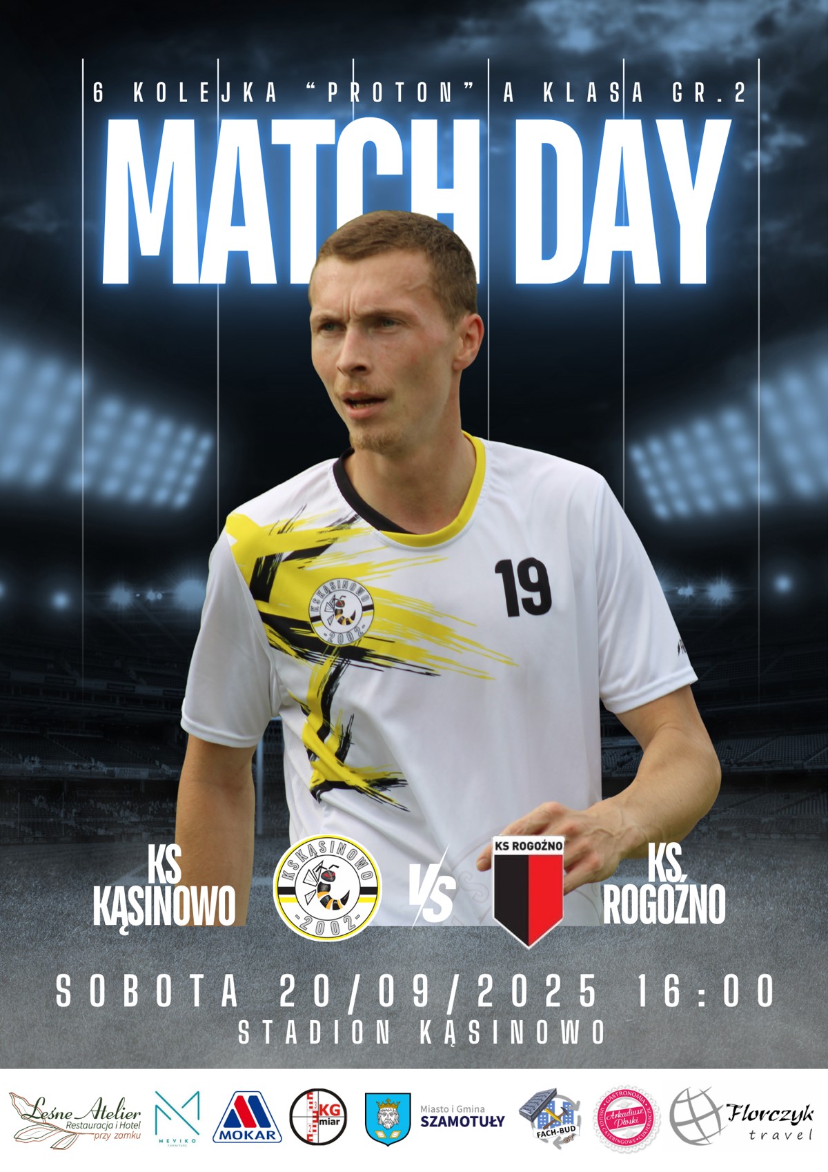 plakat KS Kąsinmowo vs KS Rogoźno 6 kolejka proton a klasa gr2 (002).png