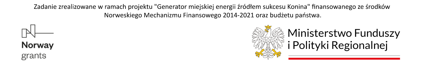 Miasto Konin - Informacje o dofinansowaniu